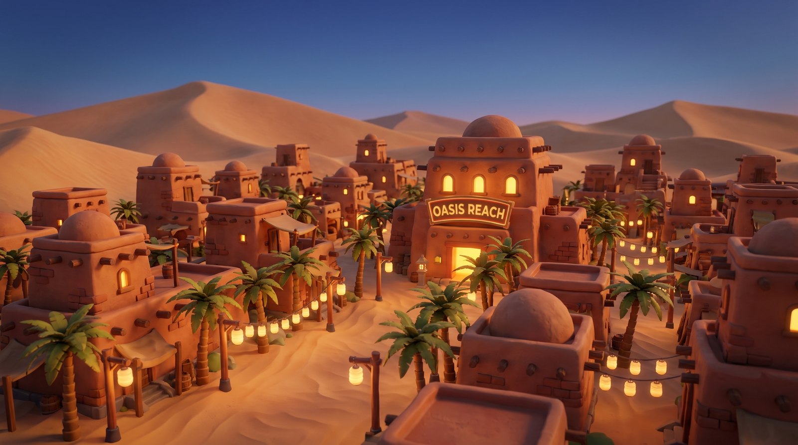 Oasis Reach, la cité de sable au bout des dunes