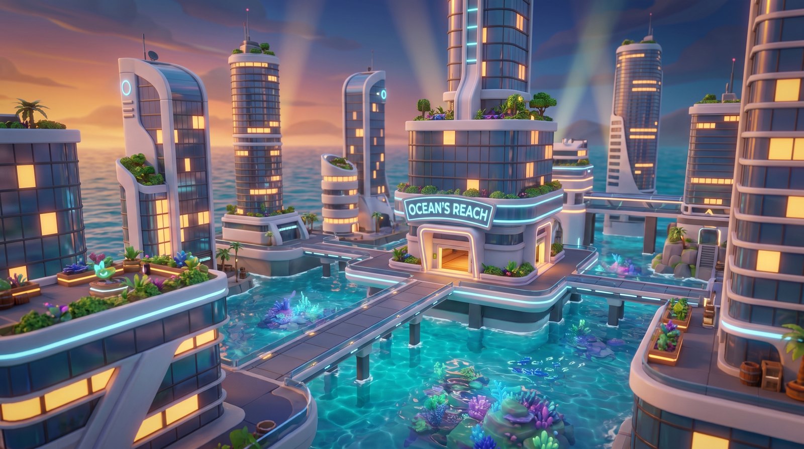 Ocean's Reach, la cité bâtie sur les flots
